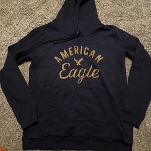 American Eagle Navy Hoodie Like New Size Small